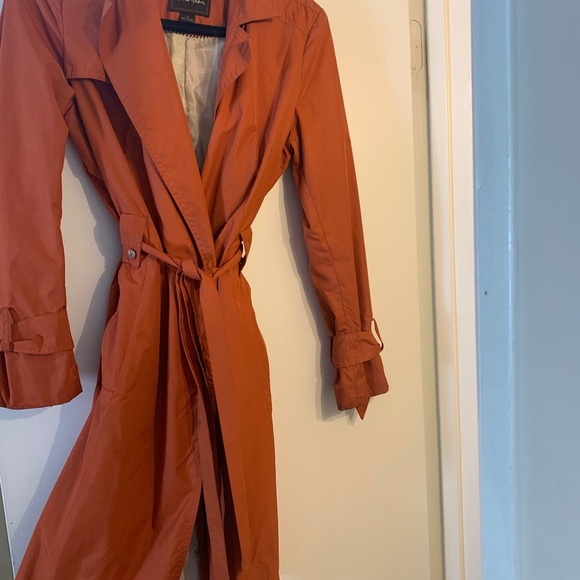 Cole Haan Tangerine Raincoat - Picture 1 of 4